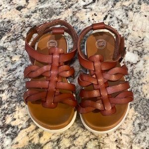 Toddler Girls Brown/Cognac Sandals